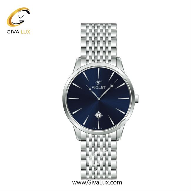 ساعت مچی اورجینال زنانه ویولت VIOLET نقره ای | نقره ای| سرمه ای| کد رفرنس 0551